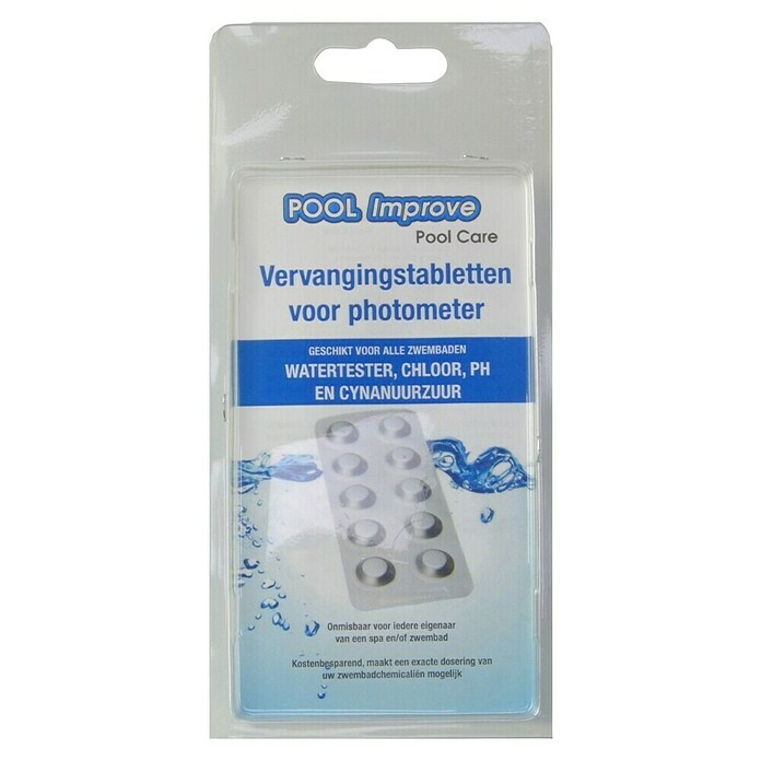 Pool Improve Chloor- en pH-tabletten, navulverpakking (Totaal aantal stuks: 60 st., Passend bij: Pool Power photometer) | BAUHAUS