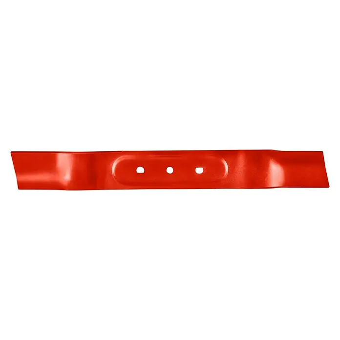 Gardena Ersatzmesser für Rasenmäher PowerMax Li-40/37 - Gardena Akku-Rasenmäher PowerMax Li-40/37, 1 Stk. - Rotes Rasenmähermesser mit drei Löchern in der Mitte, das für einen sauberen Schnitt im Garten sorgt.