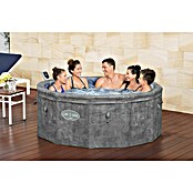 Bestway Lay-Z-Spa Opblaasbare jacuzzi Carrara Smart 6 (Ø x h: 170 x 65 cm, Grijs, 850 l) | BAUHAUS
