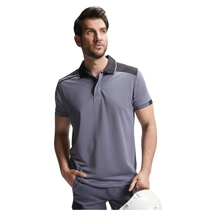 Polo Samurai (XXXL, Plomo/Negro, 100% poliéster) | BAUHAUS