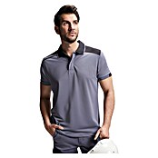 Polo Samurai (XXXL, Plomo/Negro, 100% poliéster) | BAUHAUS