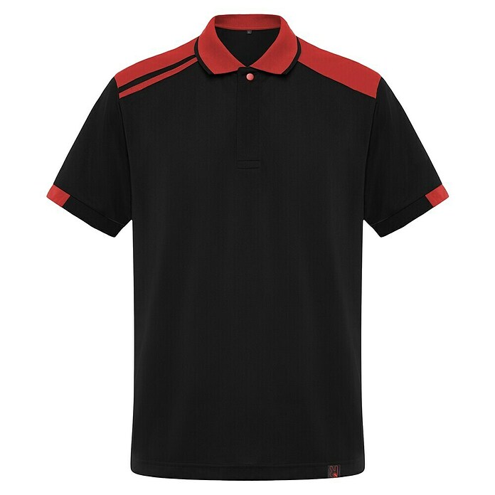 Polo Samurai (L, Negro/Rojo, 100% poliéster) | BAUHAUS