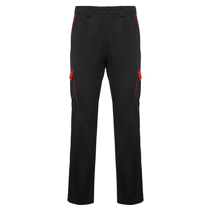 Pantalones de trabajo Trooper (44, Negro/Rojo) | BAUHAUS