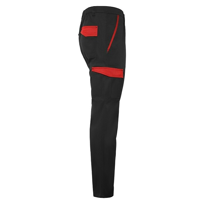Pantalones profesionales Trooper (48, Negro/Rojo) | BAUHAUS