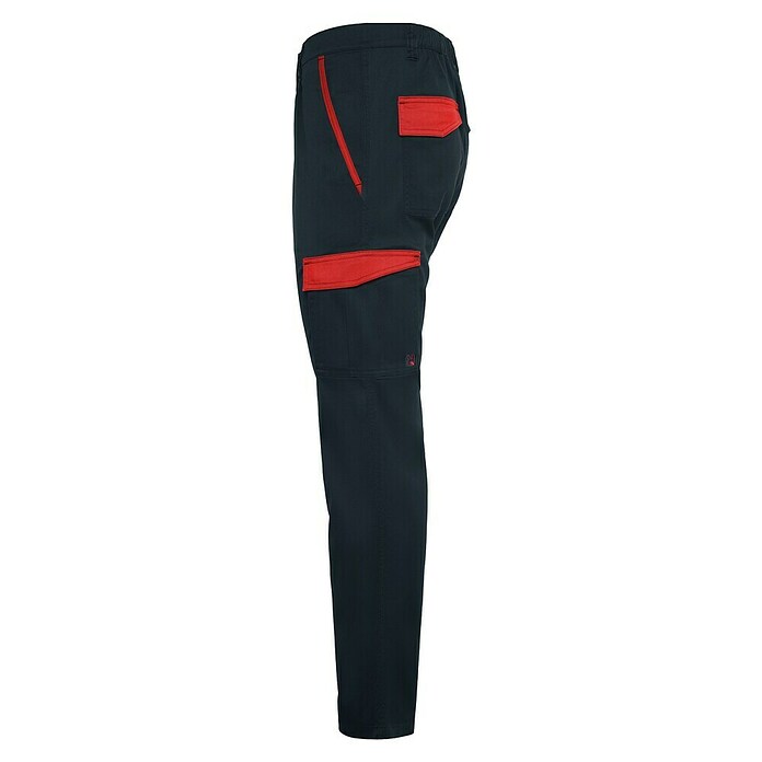Pantalones profesionales Trooper (48, Negro/Rojo) | BAUHAUS