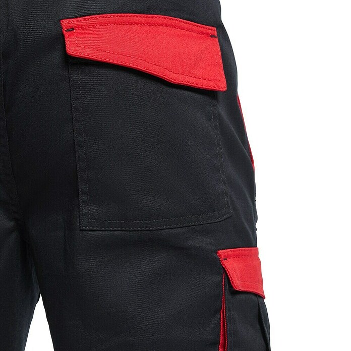 Pantalones cortos de trabajo Tahoe (XXL, Negro/Rojo) | BAUHAUS