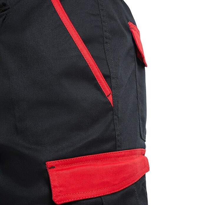 Pantalones cortos de trabajo Tahoe (XXL, Negro/Rojo) | BAUHAUS