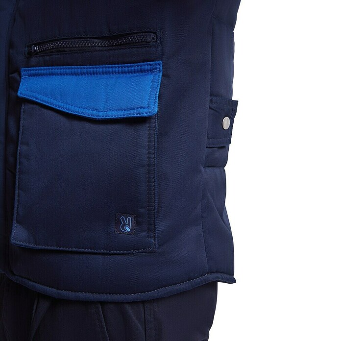 Chaleco de trabajo Armada (L, Azul/Royal, 80% poliéster / 20% algodón) | BAUHAUS