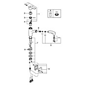 Grohe QuickFix Keukenkraan Start (Supersteel RVS look, Zwenkbereik: 90 °) | BAUHAUS
