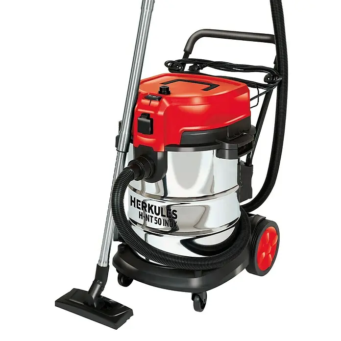 Herkules Elektro-Nass- & Trockensauger H-NT 50 Inox - 1.600 W, 50 l - Abbildung eines Nass-Trockensaugers Herkules H-NT 50 Inox, ideal für Haus, Werkstatt und Garage.
