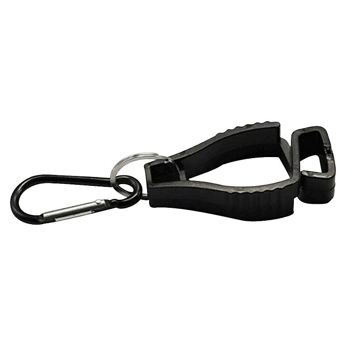 Mosquetón con pinza (Metal, Negro) | BAUHAUS
