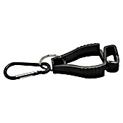 Mosquetón con pinza (Metal, Negro) | BAUHAUS