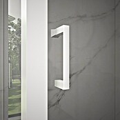 Aurlane Mampara de ducha esquinera Factory (L x An x Al: 90 x 90 x 200 cm, Revestido, Blanco, Espesor de vidrio: 6 mm, Ancho de entrada de 47 cm) | BAUHAUS
