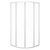Aurlane Mampara de ducha semicircular Factory (90 x 90 x 200 cm, Recubrimiento en polvo, Blanco) | BAUHAUS