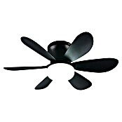 Trio Lighting Ventilador de techo Lund (Negro, 53 cm, 12 W, Blanco cálido) | BAUHAUS
