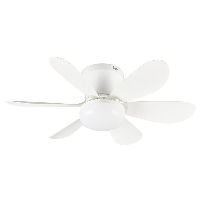 Trio Lighting Ventilador de techo Lund (Blanco, 53 cm, 12 W, Blanco cálido) | BAUHAUS