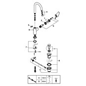 Grohe Start Edge Wastafelkraan Start Edge L-Size (Overstek reikwijdte: 141 mm, Chroom, Glanzend) | BAUHAUS