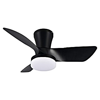Trio Leuchten Stropni ventilator Randers (Crna, 76 cm, 20 W, Topla bijela)