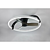 Trio Lighting Ventilador de techo Stockholm (Negro, 73 cm, 37 W, Blanco cálido) | BAUHAUS