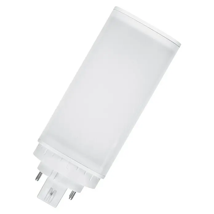 LED-Lampen-Set Dulux - Nicht Dimmbar - Weiße rechteckige LED-Lampe mit mattiertem Diffusor und Mehrfachstift-Sockel.