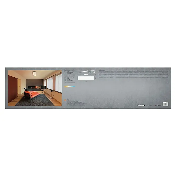 Ledvance LED-Panel Planon Plus - L x B x H: 119,5 x 29,5 x 5 cm, Weiß, Warmweiß - Weißes rechteckiges LED-Panel, bündig an der Decke montiert, beleuchtet ein modernes Wohnzimmer. Ideal für die Allgemeinbeleuchtung.
