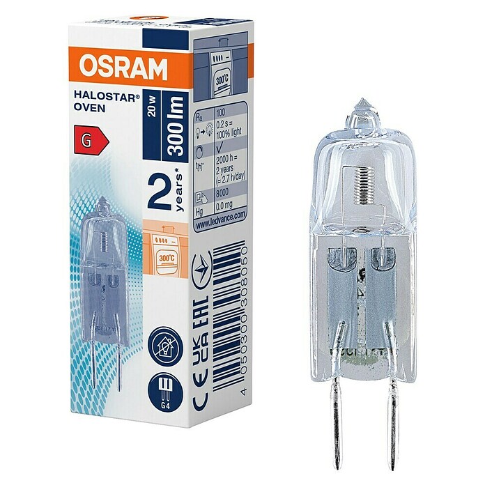 Osram Halostar Halogeenlamp Oven (10 W, G4, Warm wit, Totaal aantal stuks: 1 st.) | BAUHAUS