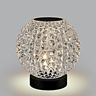 Akku-Tischleuchte Crystal (1 W, L x B x H: 11 x 11 x 11 cm, Warmweiß)