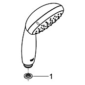 Grohe Douchekop Vitalio Go 100 (Aantal functies: 1 st., Diameter: 10 cm, Chroom) | BAUHAUS