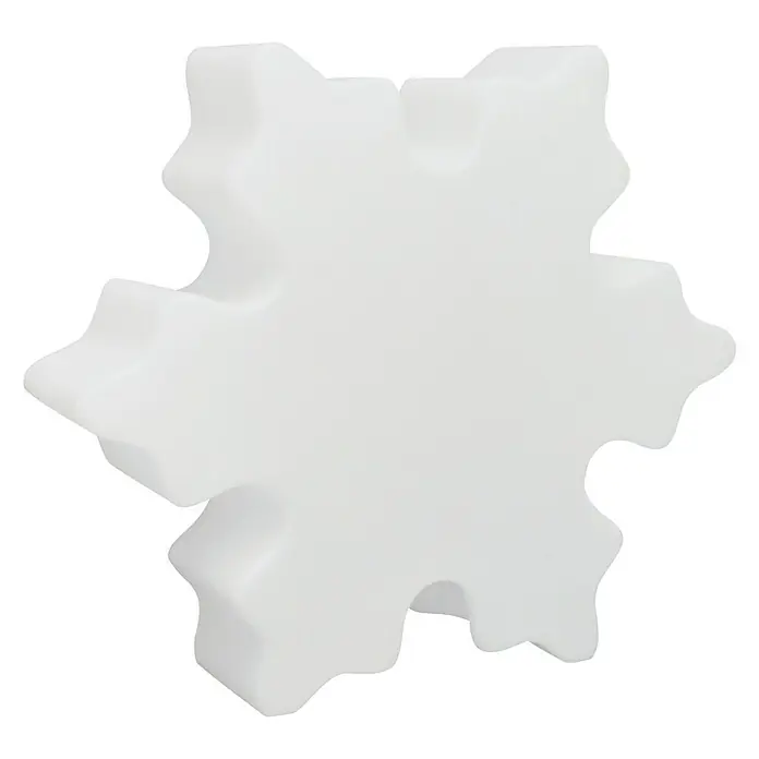 8 Seasons Design Shining Dekoleuchte Crystal Mini - 9 W, Weiß, Durchmesser: 40 cm - Weiße Schneeflocke als Dekoration.