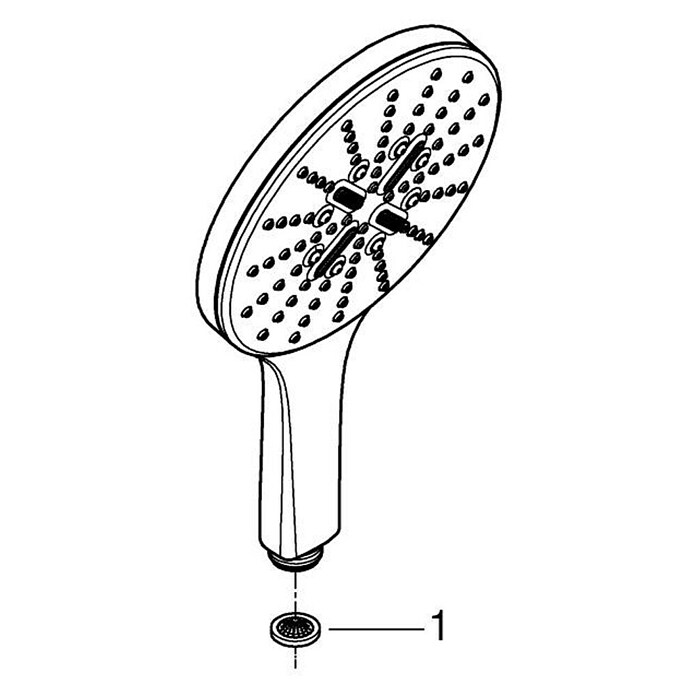 Grohe Douchekop Vitalio SmartActive 150 (Aantal functies: 3 st., Chroom, Rond) | BAUHAUS