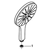 Grohe Douchekop Vitalio SmartActive 150 (Aantal functies: 3 st., Chroom, Rond) | BAUHAUS