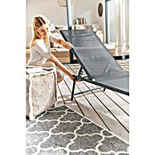 Gartenliege (L x B x H: 181 x 54,5 x 33,5 cm, Dunkelgrau, Stahl, Klappbar) | BAUHAUS
