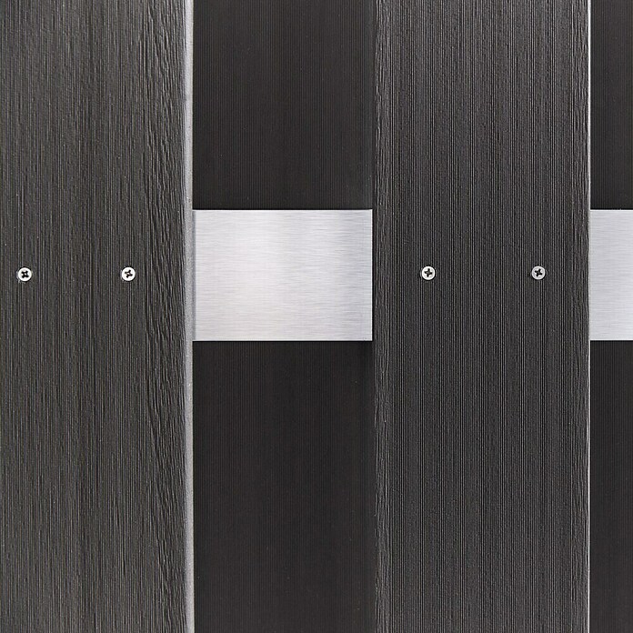 Sichtschutzelement Palma (B x H: 180 x 180 cm, WPC, Anthrazit) | BAUHAUS