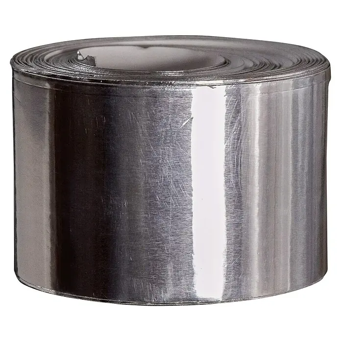 Reparaturklebeband - B x L: 2,5 cm x 1.000 mm, Temperaturbeständigkeit: -30 °C - 120 °C - Rolle aus metallischem silbernem Aluminiumfolienband.
