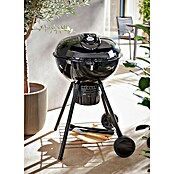 Kingstone Barbacoa redonda con tapa Sunset (Diámetro de la superficie de la parrilla: 55 cm, Negro) | BAUHAUS