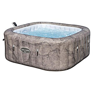 Bestway Lay-Z-Spa Opblaasbare jacuzzi Rome Smart AirJet 6 (180 x 180 x 71 cm, 840 l, Marmerlook)