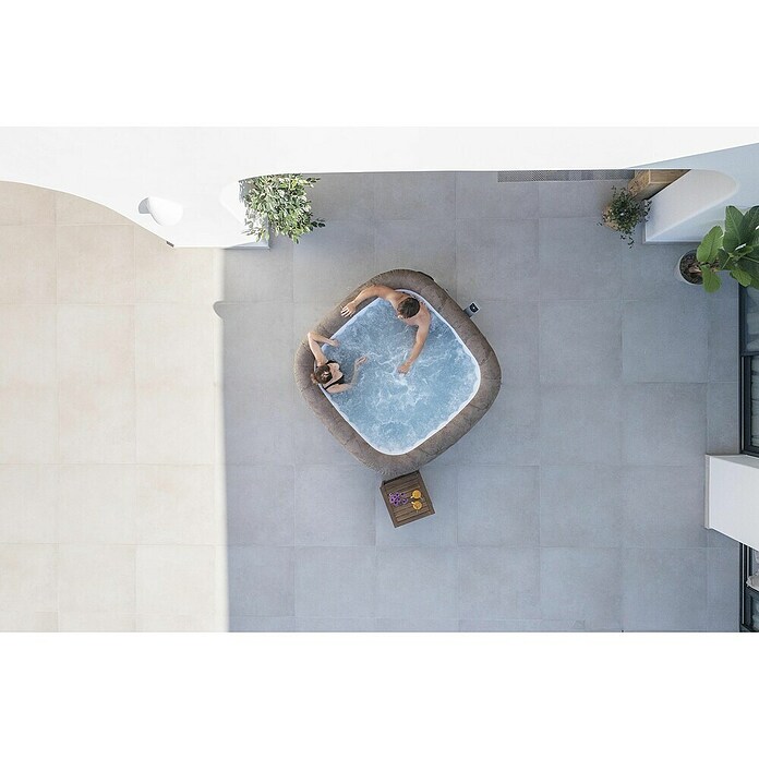 Bestway Lay-Z-Spa Opblaasbare jacuzzi Rome Smart AirJet 6 (180 x 180 x 71 cm, 840 l, Marmerlook) | BAUHAUS