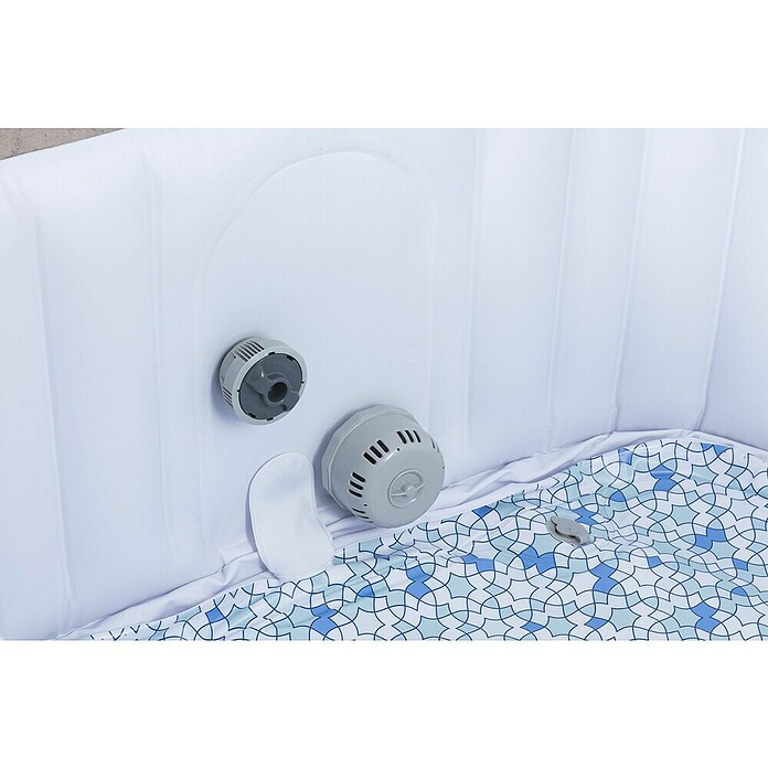Bestway Lay-Z-Spa Opblaasbare jacuzzi Rome Smart AirJet 6 (180 x 180 x 71 cm, 840 l, Marmerlook) | BAUHAUS