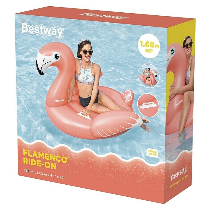 Bestway Opblaasdier Rider Flamingo Ride-On (148 x 127 x 99 cm) | BAUHAUS