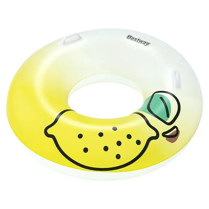 Bestway Schwimmring Zitrone - Gelb - Bestway Schwimmreifen mit Zitronenmuster, ideal für den Sommerurlaub. Der Schwimmreifen sorgt für Spaß im Wasser.