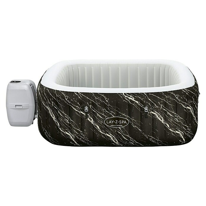 Bestway Lay-Z-Spa Opblaasbare jacuzzi Hollywood Luxe AirJet 6 (Zwart, 908 l) | BAUHAUS