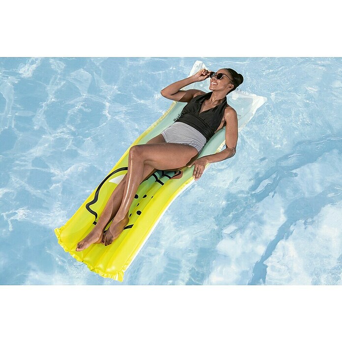 Bestway Luchtbed Squeezed Lemon Floating Mat (l x b x h: 170 x 54 x 15 cm, Geel, 2 luchtkamers) | BAUHAUS