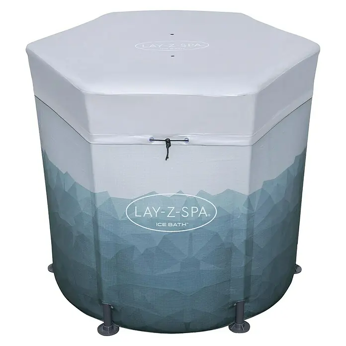 Bestway Lay-Z-Spa Eisbad Glacial Dip - 253 l, Ø x H: 90 x 80 cm - Das Lay-Z-Spa Ice Bath ist ein tragbares Eisbad zur schnellen Regeneration nach dem Training. Es bietet eine einfache Möglichkeit, die Vorteile der Kältetherapie zu nutzen.