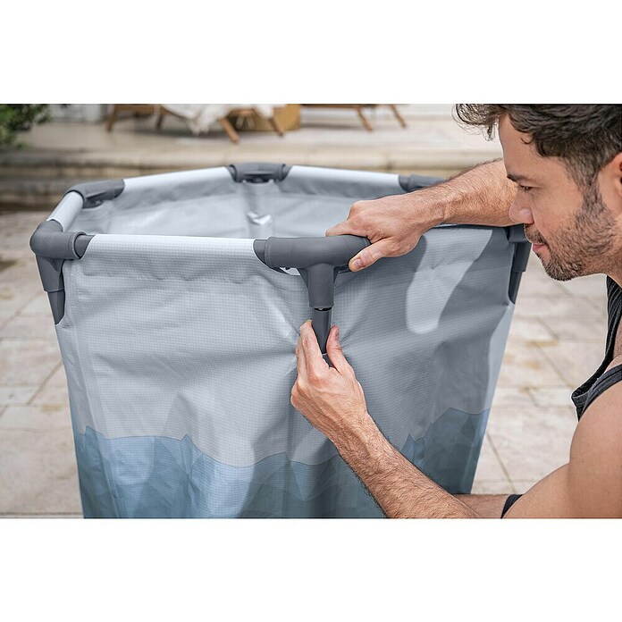 Bestway Lay-Z-Spa IJsbad Glacial Dippod rond 90 (253 l, Ø x h: 90 x 80 cm) | BAUHAUS