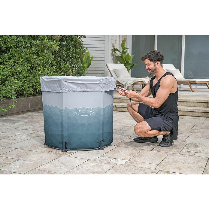 Bestway Lay-Z-Spa IJsbad Glacial Dippod rond 90 (253 l, Ø x h: 90 x 80 cm) | BAUHAUS