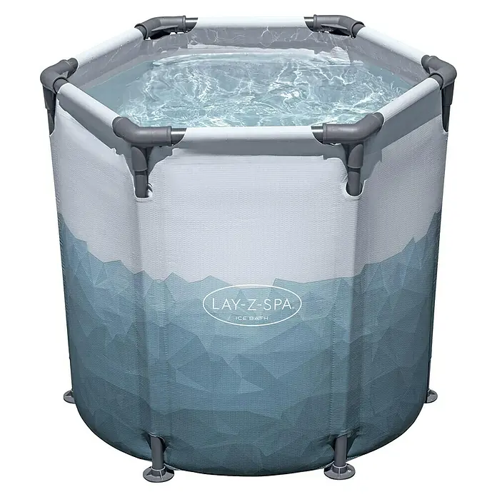 Bestway Lay-Z-Spa Eisbad Glacial Dip - 253 l, Ø x H: 90 x 80 cm - Das Lay-Z-Spa Eisbad ist ein portables und robustes Eisbad zur schnellen Regeneration nach dem Training. Perfekt für zu Hause oder unterwegs.