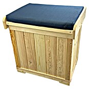 Promadino Kissenbox (56 x 43 x 56 cm, Kiefernholz, Mit Auflage)