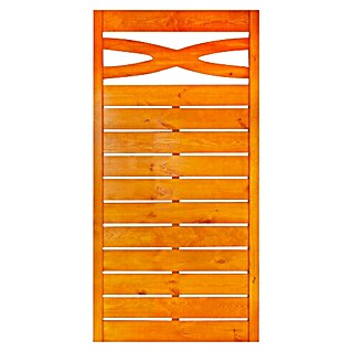 Andrewex Sichtschutzelement Geneva (B x H: 90 x 180 cm, Mit Ornament-Gitter, Pinie)
