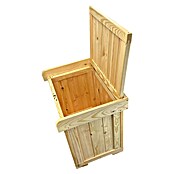 Promadino Kissenbox (56 x 43 x 56 cm, Kiefernholz, Mit Auflage)