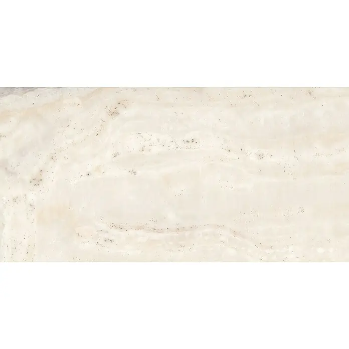 Panel de pared Barideck mármol natural - 9 ud., 78 x 39 cm - Textura de mármol beige con finas motas oscuras y elegantes vetas horizontales para superficies con estilo.
